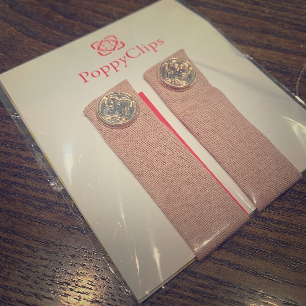 Rose Gold Pink Linen Brand New PoppyClips